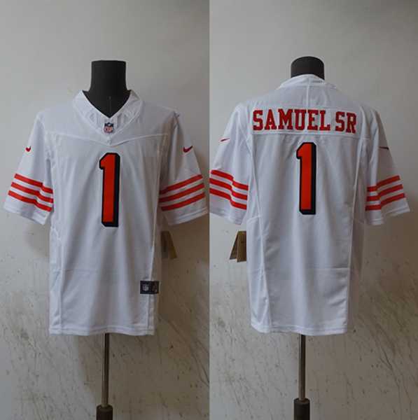 Men%27s San Francisco 49ers #1 Deebo Samuel Black Vapor Untouchable Limited Football Stitched Jersey->san francisco 49ers->NFL Jersey